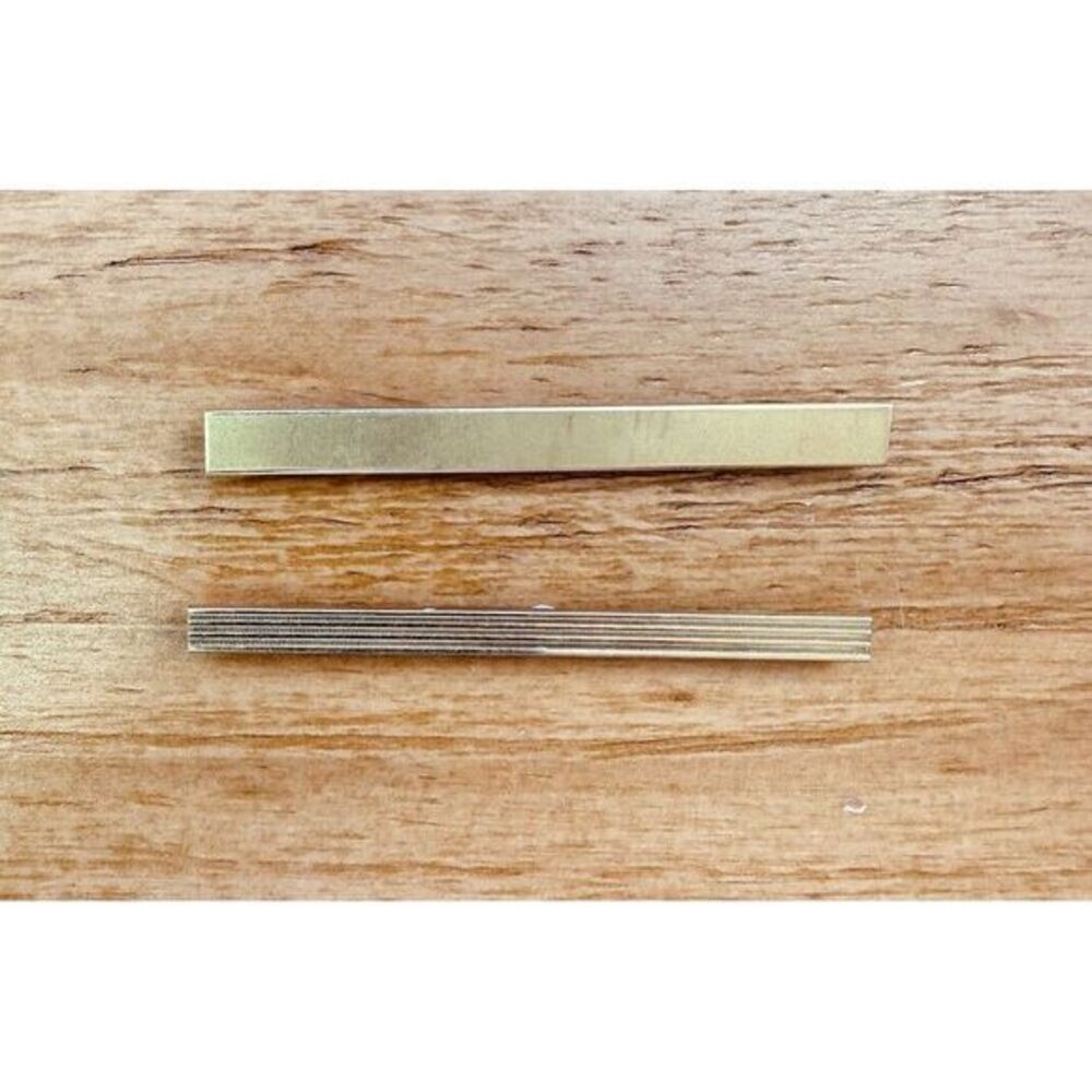 Vintage M.B.&E Gold Tone Ties‎ Pin Set Of 2 Pre Owned Both 3" Long